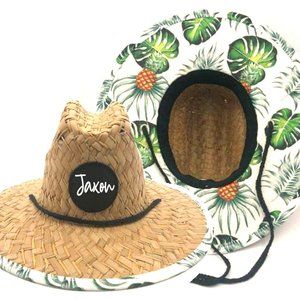 Baby Size 48cm Straw Beach Lifeguard Hat